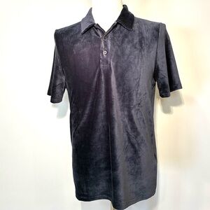 Brave Soul Dark Velvet Polo Shirt